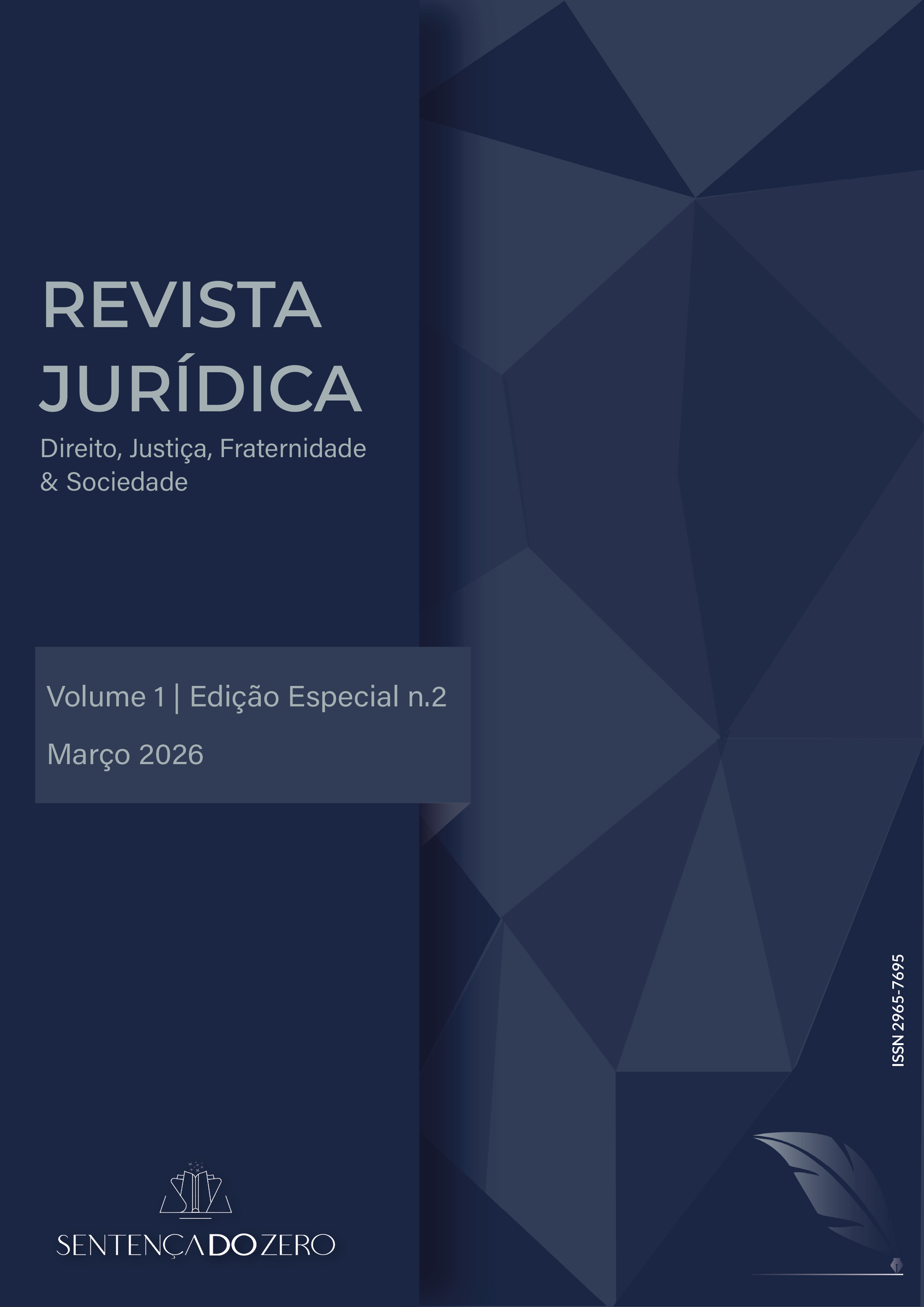 Capa da Revista Jurídica — Direito, Justiça, Fraternidade & Sociedade, edição especial n. 2 de março de 2026.